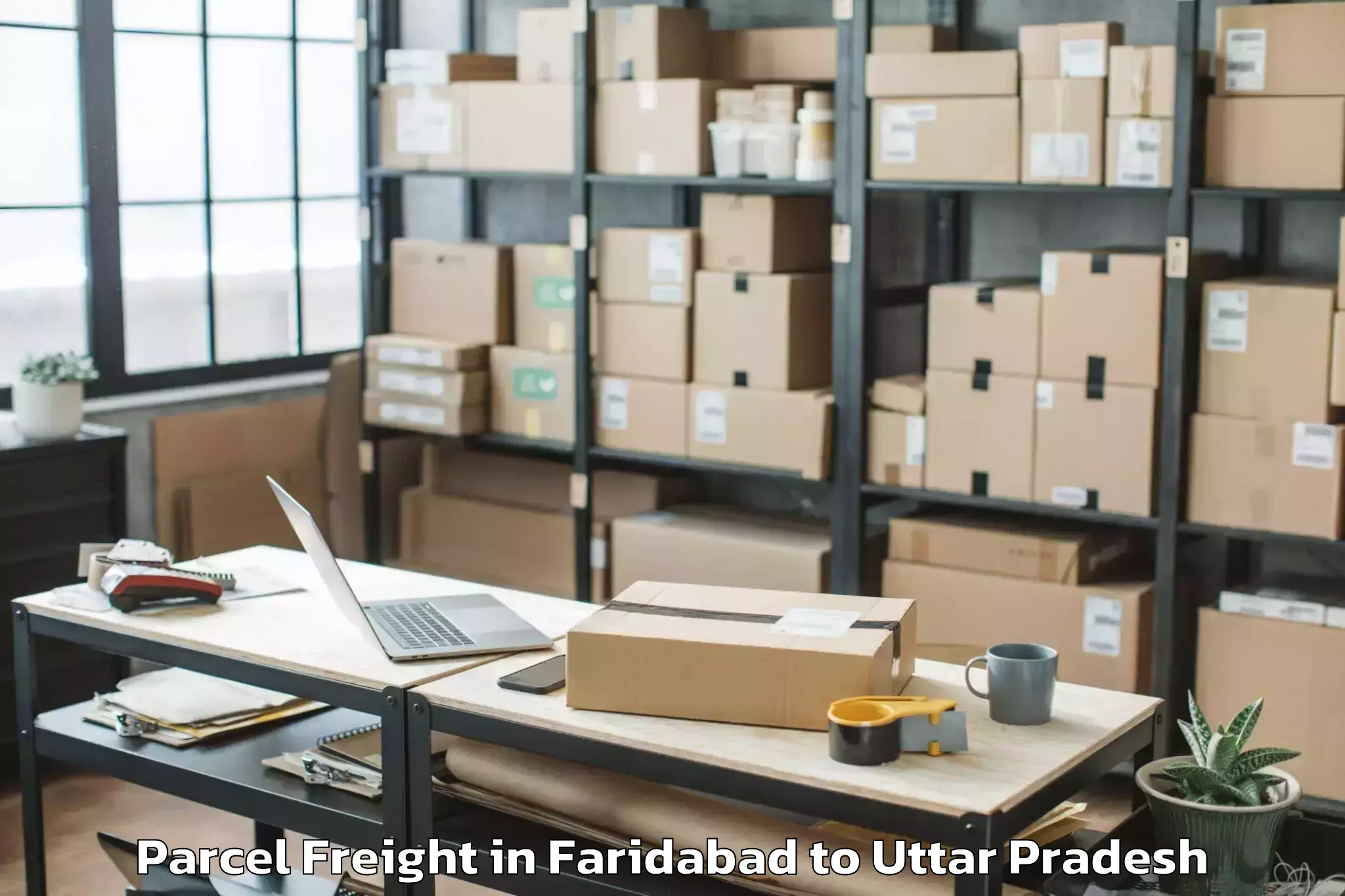 Discover Faridabad to Mauranipur Parcel Freight